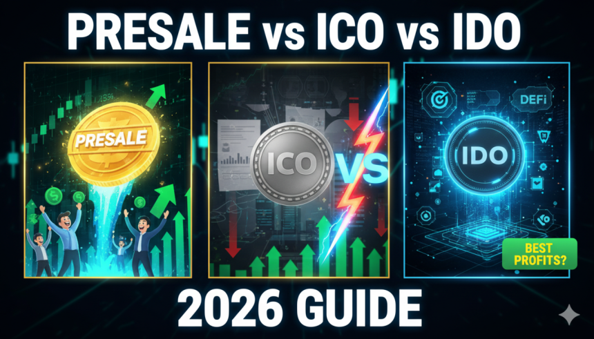 Best Crypto Presales Vs ICO Vs IDO – Complete 2026 Comparison Guide