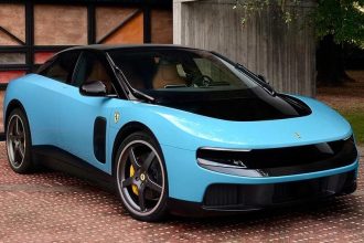 Ferrari reveals its first EV, with design help from Jony Ive