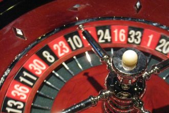 Roulette wheel.