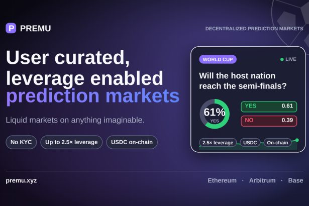 Premu Opens User-Created, Leveraged Prediction Markets Ahead Of The 2026 World Cup