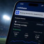 Coinbase app displaying a false World Cup alert that exposed the proof gap in prediction marketsCoinbase app displaying a false World Cup alert that exposed the proof gap in prediction markets