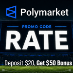 Polymarket promo code RATE World Cup