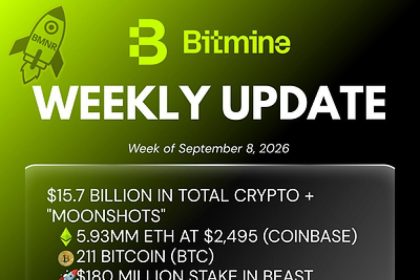 Bitmine Immersion Technologies (BMNR) Announces ETH Holdings Reach 5.93 Million Tokens, and Total Crypto and Total Cash Holdings of $15.7 Billion
