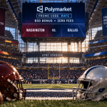 Polymarket Promo Code RATE: $50 Bonus and Zero Fees for Commanders vs. Cowboys