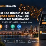 Lowest Fee Bitcoin ATMs Announces Launch of More Than 400 ATMs Nationwide